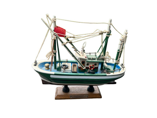 model vintage fishing trawler