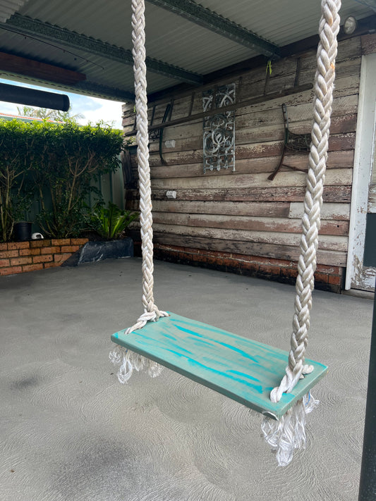 Swing into summer -recycled repurposed